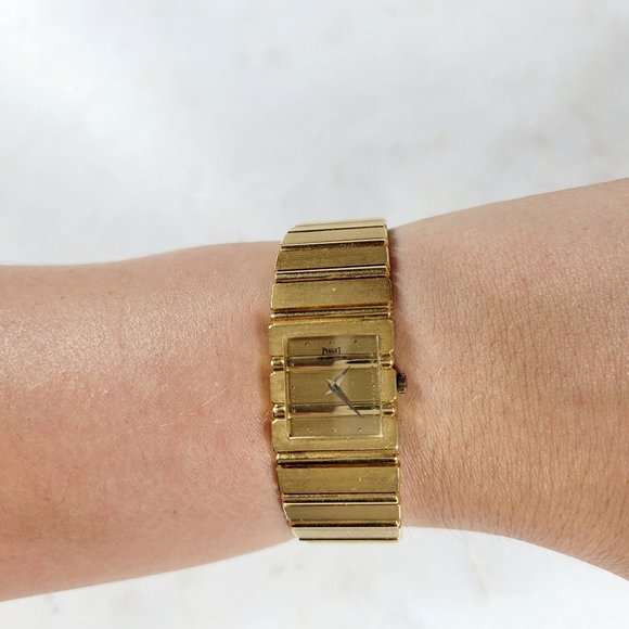 Piaget Polo 18K Gold Dial Quartz Watch - Picture 2 of 9